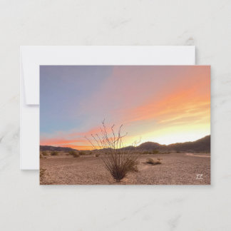 Ocotillo Sunrise Card