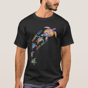 Ocracoke Beach North Carolina Sea Turtle Lover Vac T-Shirt