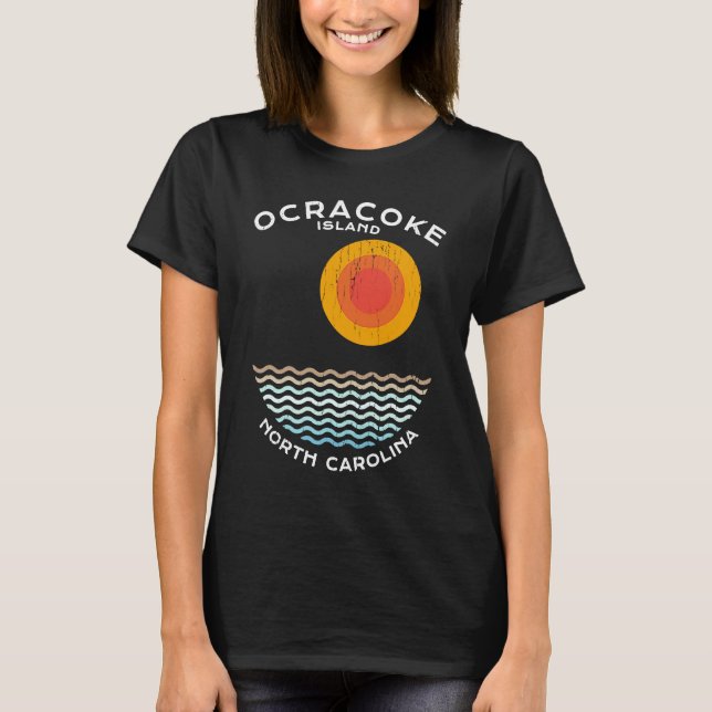 Ocracoke Island NC Summertime Vacationing Squiggly T-Shirt (Front)