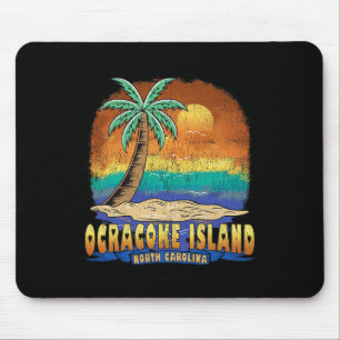 Ocracoke Island North Carolina Vintage Distressed  Mouse Pad