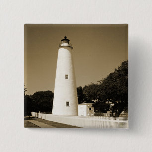 Ocracoke Lighthouse 2 Inch Square Button