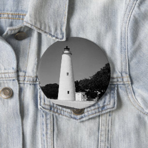 Ocracoke Lighthouse 4 Inch Round Button