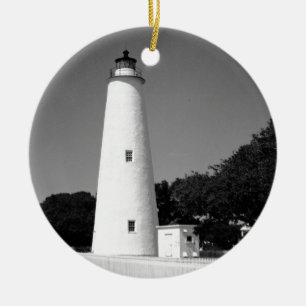 Ocracoke Lighthouse Ceramic Ornament