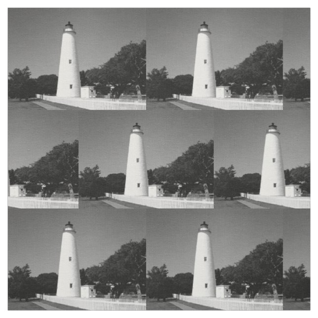 Ocracoke Lighthouse Fabric (Swatch)
