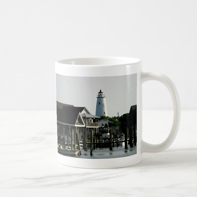 Ocracoke Lighthouse from the Harbour Coffee Mug (Right)
