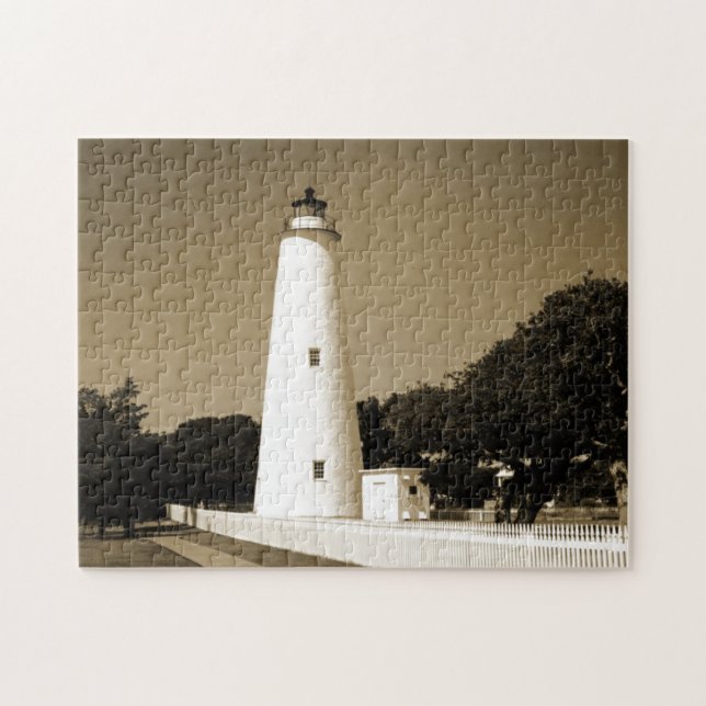 Ocracoke Lighthouse Jigsaw Puzzle (Horizontal)