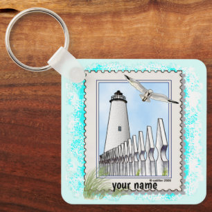 Ocracoke lighthouse  keychain