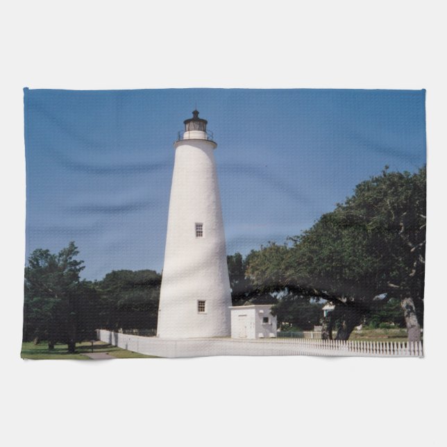 Ocracoke Lighthouse Kitchen Towel (Horizontal)