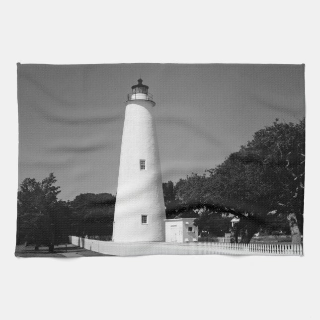 Ocracoke Lighthouse Kitchen Towel (Horizontal)
