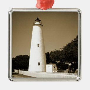 Ocracoke Lighthouse Metal Ornament