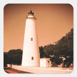 Ocracoke Lighthouse  Square Sticker