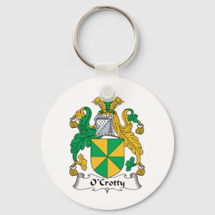 O'Crotty Family Crest Keychain