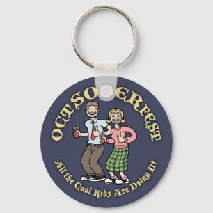 Oct-Sober-Fest Keychain