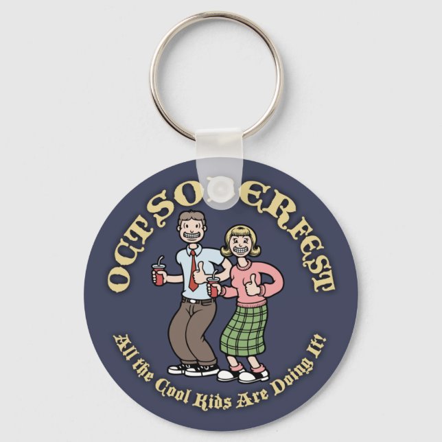 Oct-Sober-Fest Keychain (Front)