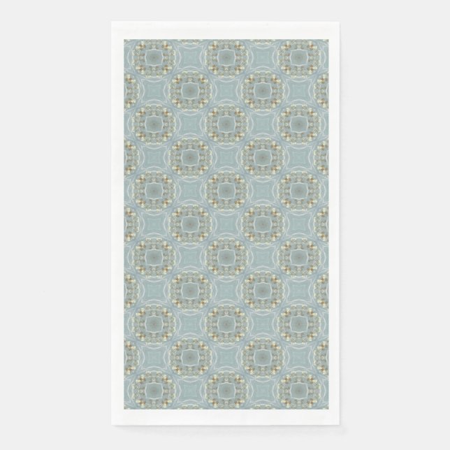 Octagons and Circles Retro Pattern Napkin (Front)