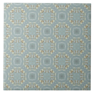 Octagons and Circles Retro Pattern Tile