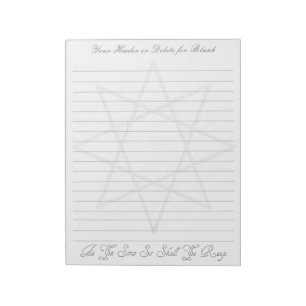 Octagram Lined Notepad