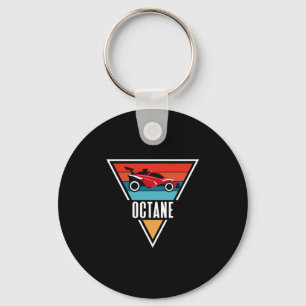 Octane Rocket Soccer Retro Sunset Distressed Graph Keychain
