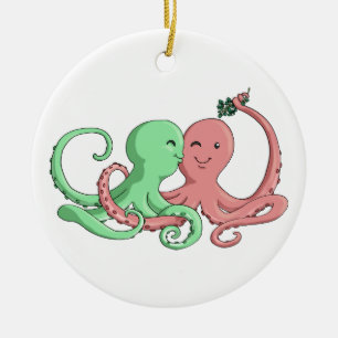 Octi Mistletoe Ceramic Ornament