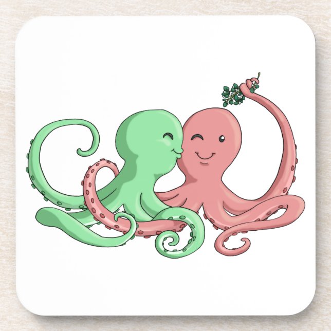 Octi Mistletoe Coaster (Front)
