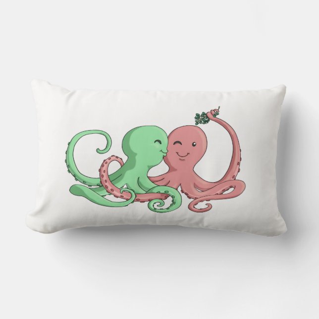 Octi Mistletoe Lumbar Pillow (Front)