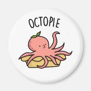 Octo-pie Funny Octopus Pie Pun Magnet