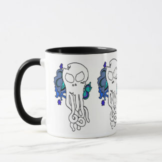 Octo Skull blue Mug