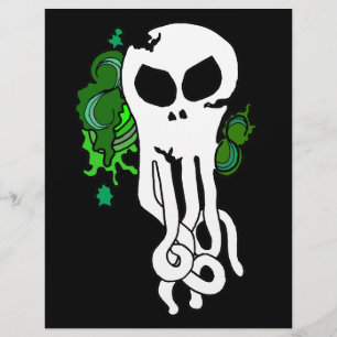 Octo skull green flyer