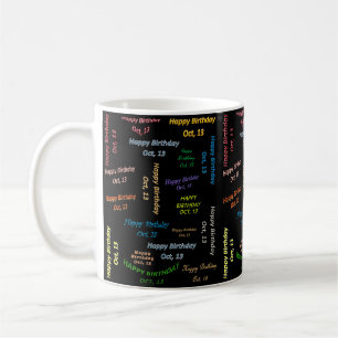 October, 13 Birthday Mug