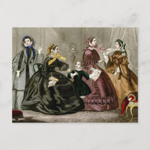 October, 1859 Fashions Postcard