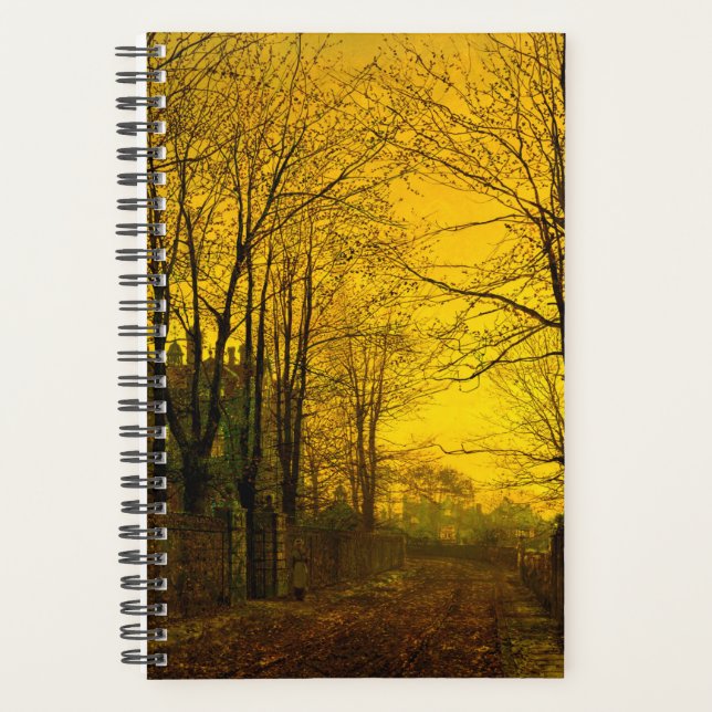 October Afterglow John Atkinson Grimshaw Planner (Front)