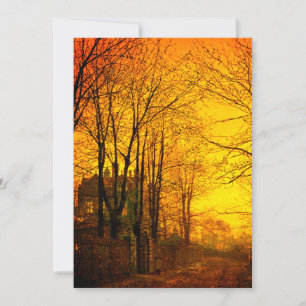 October Afterglow John Atkinson Grimshaw Save The Date