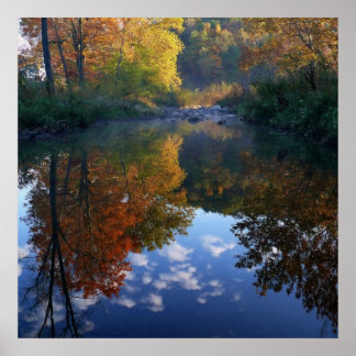 October At The Stream Poster