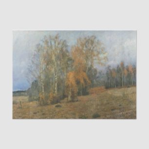 October Autumn by Isaac Levitan Tissue Paper