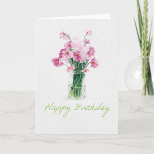 October Birth Month Flower Birthday L Card