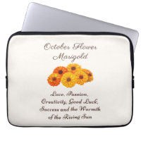 October Birth Month Flower Marigold Elegant 