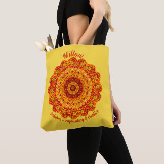 October Birth Month Flower Personalized Carryall Tote Bag