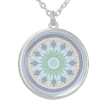 October Birthstone Opal Mandala Necklace