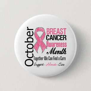 October - Breast Cancer Awareness Month 2 Inch Round Button