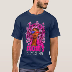 October Breast Cancer Warrior Support Pink Ribbon  T-Shirt
