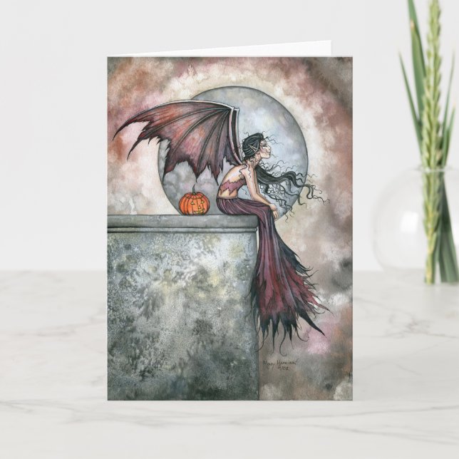 October Dreams Vampire Gothic Fairy Card (Front)