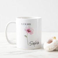 October Flower Personalized