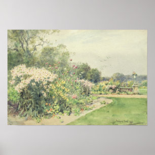 October Flowers Poster