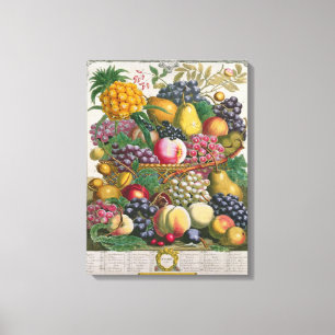 October, from 'Twelve Months of Fruits' Canvas Print