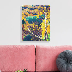 October Gold Franklin Carmichael Canvas Print