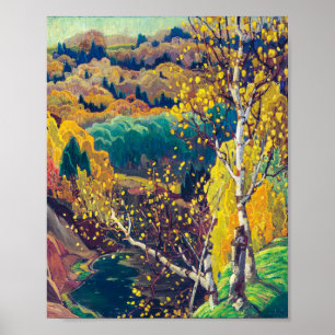 October Gold Franklin Carmichael Poster