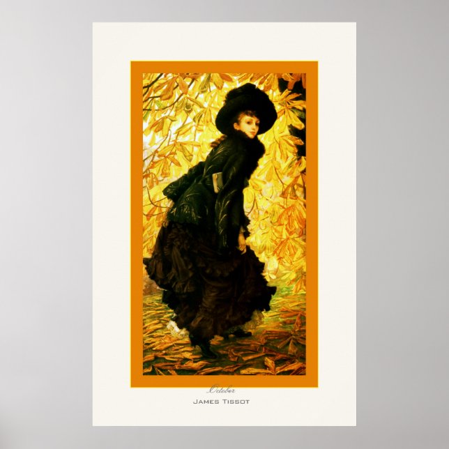 October ~ James Tissot ~ Fine Art Poster (Front)