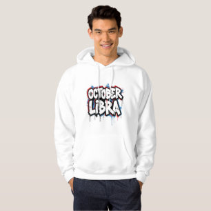 October Libra Graffiti Zodiac Hoodie