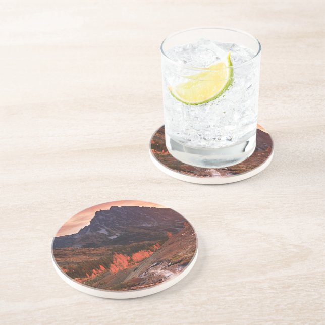 October Light on Headlight Basin Coaster (Side)