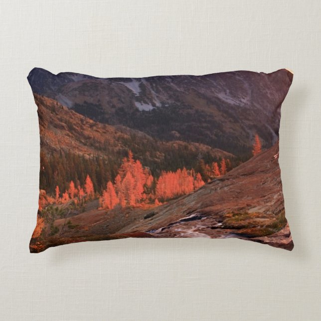 October Light on Headlight Basin Decorative Pillow (Front)